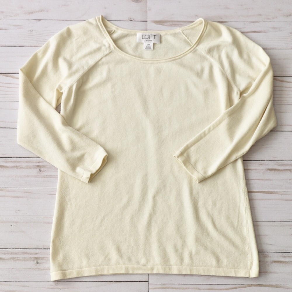 Loft quarter sleeve basic top